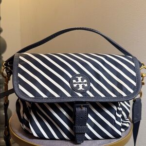 Tory Burch Scout Stripe Nylon Crossbody bag